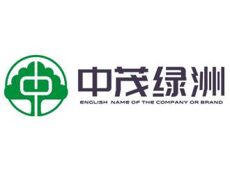 鐘炬的中茂綠洲logo設(shè)計