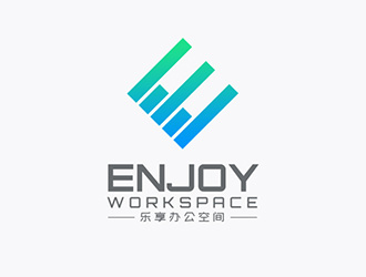 吳曉偉的Enjoy Workspace                     樂 享 辦 公 空 間 logo設(shè)計(jì)