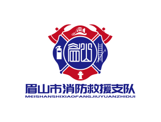 孫金澤的眉山市消防救援支隊logo設(shè)計