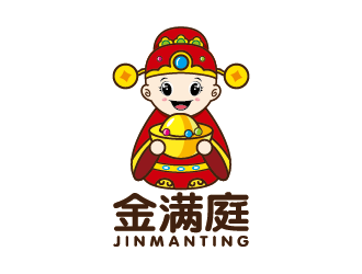 王濤的金滿(mǎn)庭休閑食品卡通logo設(shè)計(jì)logo設(shè)計(jì)