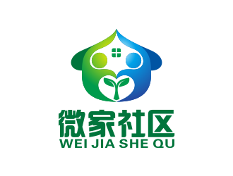 何嘉健的微家社區(qū)logo設計