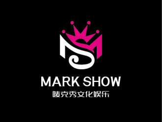 安冬的泉州市嘜克秀文化娛樂有限公司  MARK SHOWlogo設(shè)計(jì)