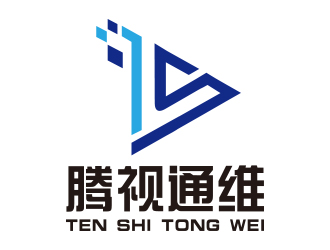 向正軍的騰視通維logo設計