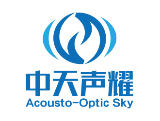 向正軍的中天聲耀（英文名：Acousto-Optic Sky）logo設(shè)計(jì)