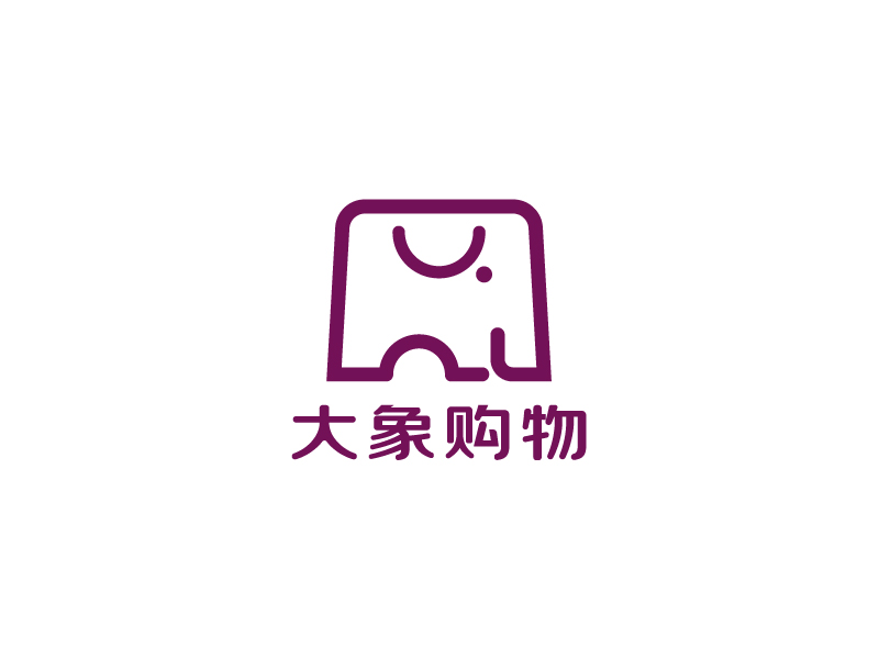 劉祥慶的大象購物logo設計