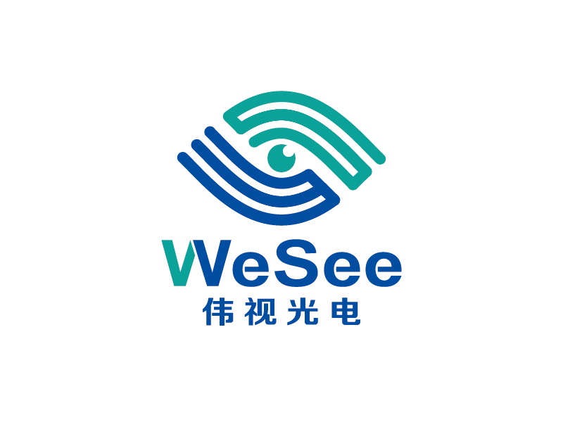 王濤的WeSee   偉視光電logo設(shè)計(jì)