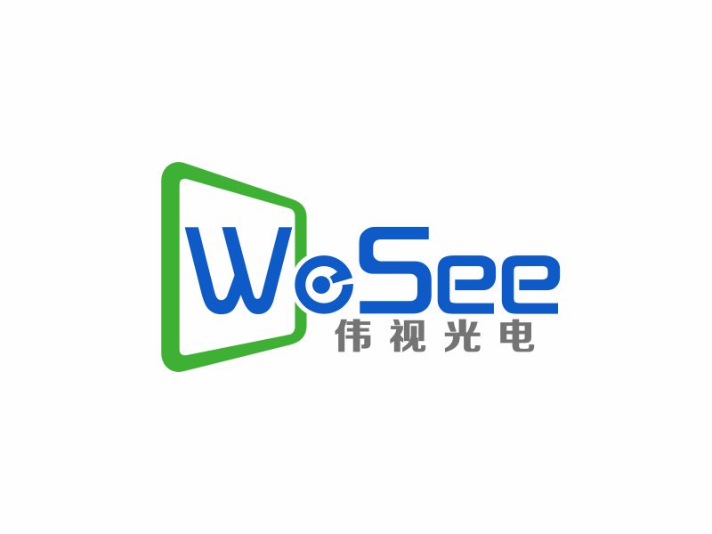 WeSee   偉視光電logo設(shè)計