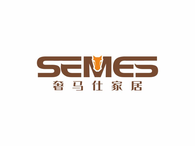 何嘉健的SEMES奢馬仕家居logo設(shè)計