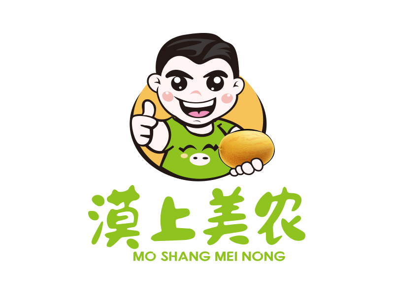 向正軍的漠上美農(nóng)logo設計