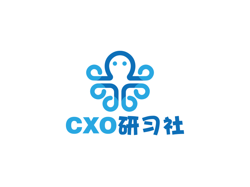 何錦江的CXO研習(xí)社培訓(xùn)業(yè)logo設(shè)計(jì)