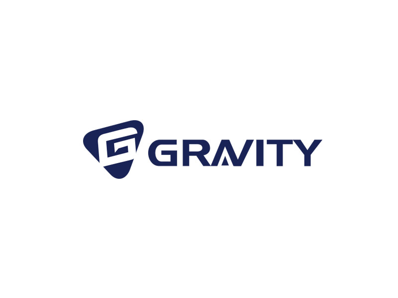 朱紅娟的GRAVITY SPACE黑白色logo設計