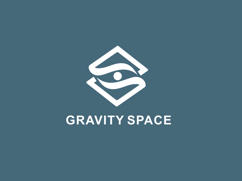 李杰的GRAVITY SPACE黑白色logo設計