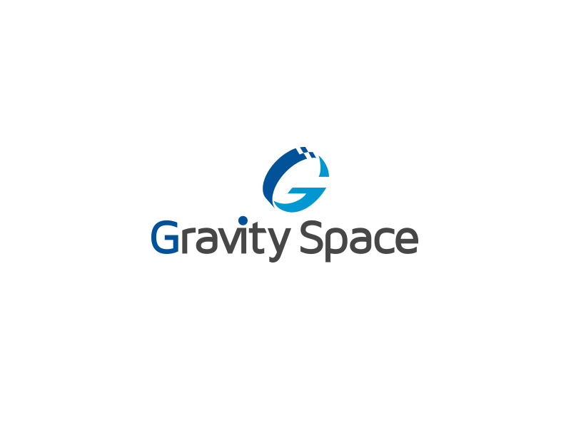 顏俊良的GRAVITY SPACE黑白色logo設計