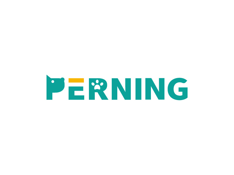 張俊的PERNING寵物用品logo設(shè)計