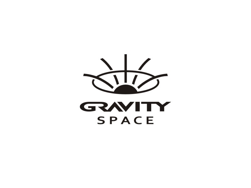 姜彥海的GRAVITY SPACE黑白色logo設計