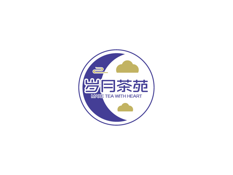 張俊的歲月茶苑中國(guó)風(fēng)logo設(shè)計(jì)