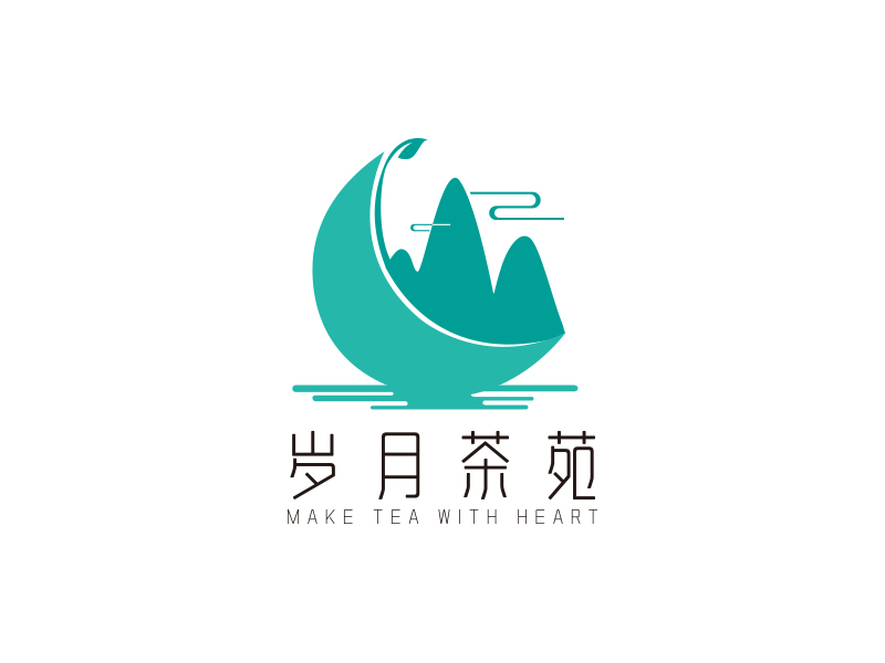 宋從堯的歲月茶苑中國風(fēng)logo設(shè)計(jì)