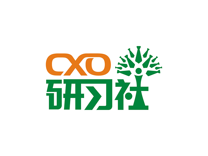 周都響的CXO研習社logo設(shè)計