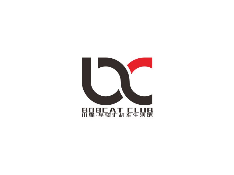 湯儒娟的山貓·星騎匯機車生活館（BOBCAT CLUB）logo設(shè)計