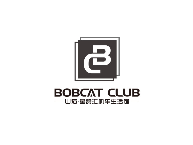 朱紅娟的山貓·星騎匯機車生活館（BOBCAT CLUB）logo設(shè)計