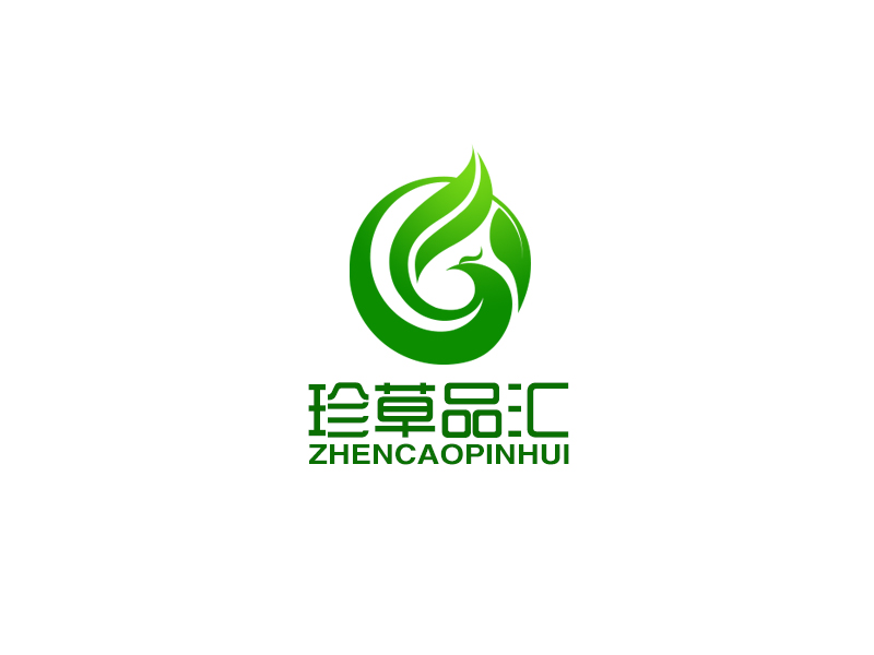 余亮亮的珍草品匯logo設(shè)計