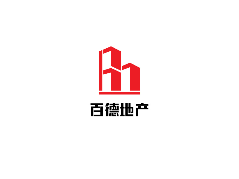 糖心蛋的百德地產(chǎn)logo設(shè)計(jì)