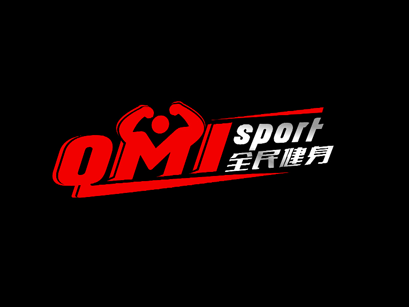 QMIsport全民健身logo設(shè)計(jì)