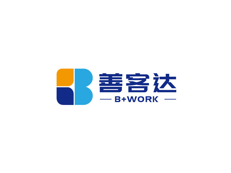 朱紅娟的B+WORK  善客達logo設計