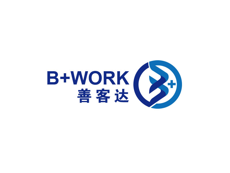 朱紅娟的B+WORK  善客達(dá)logo設(shè)計(jì)