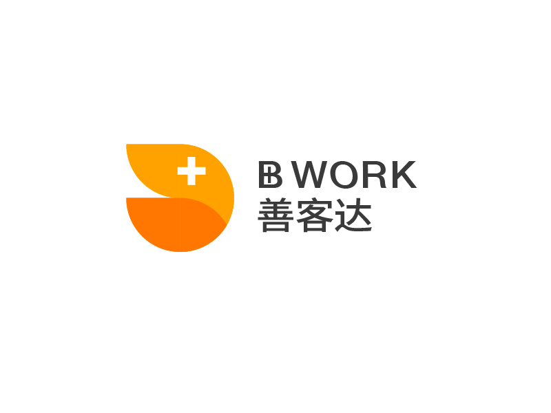 張陽的B+WORK  善客達logo設計