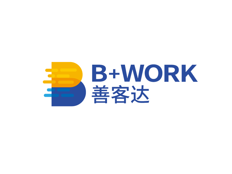 張俊的B+WORK  善客達logo設計