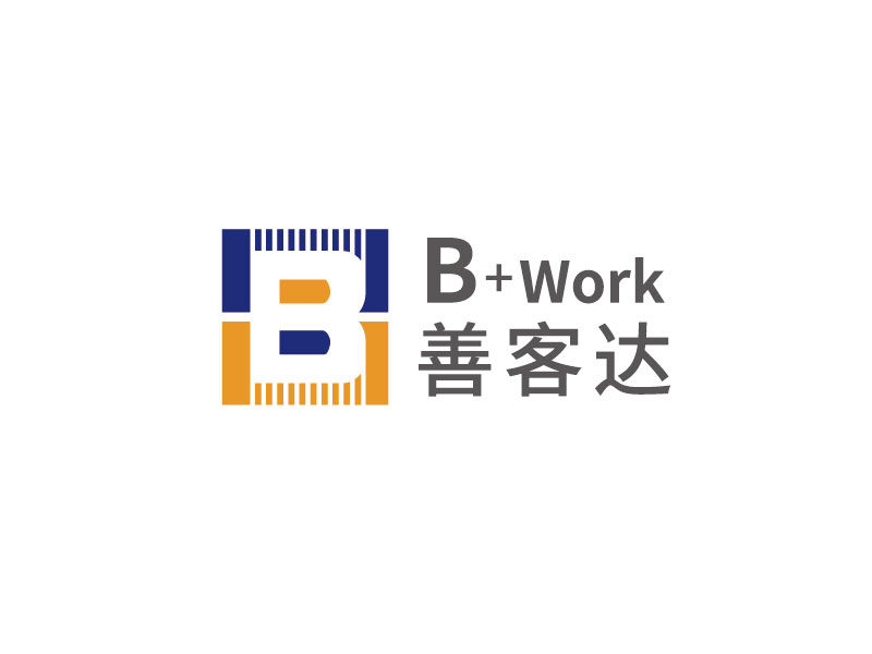 李寧的B+WORK  善客達logo設計