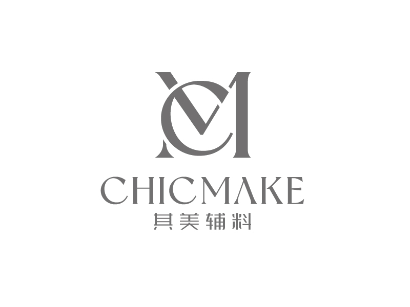 張俊的其美輔料CHICMAKElogo設(shè)計(jì)