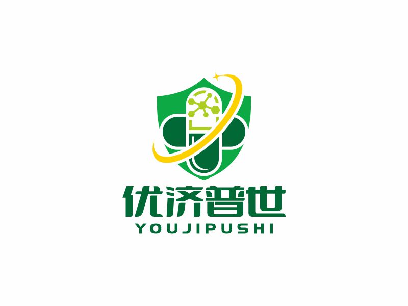 何嘉健的優(yōu)濟(jì)普世醫(yī)藥（杭州）有限公司logo設(shè)計(jì)