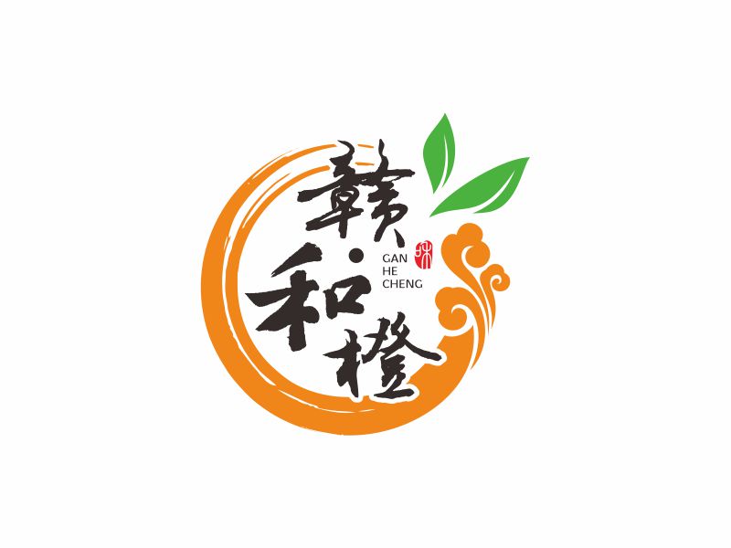 何嘉健的贛?和橙logo設(shè)計