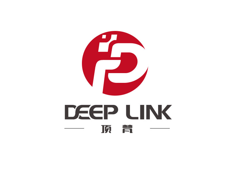 朱紅娟的Deep Link/蘇州頂梵智能科技有限公司logo設(shè)計