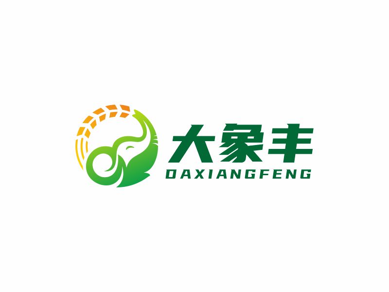 何嘉健的大象豐logo設計