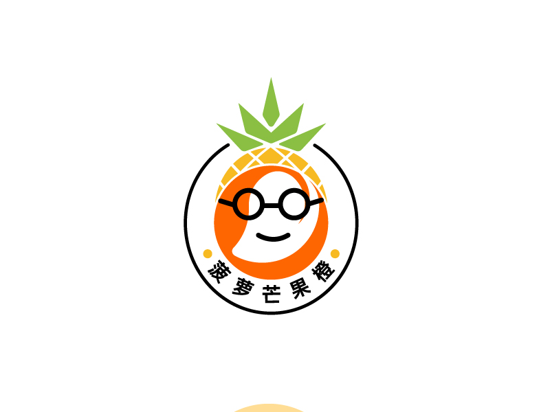 唐國強的菠蘿芒果橙logo設(shè)計