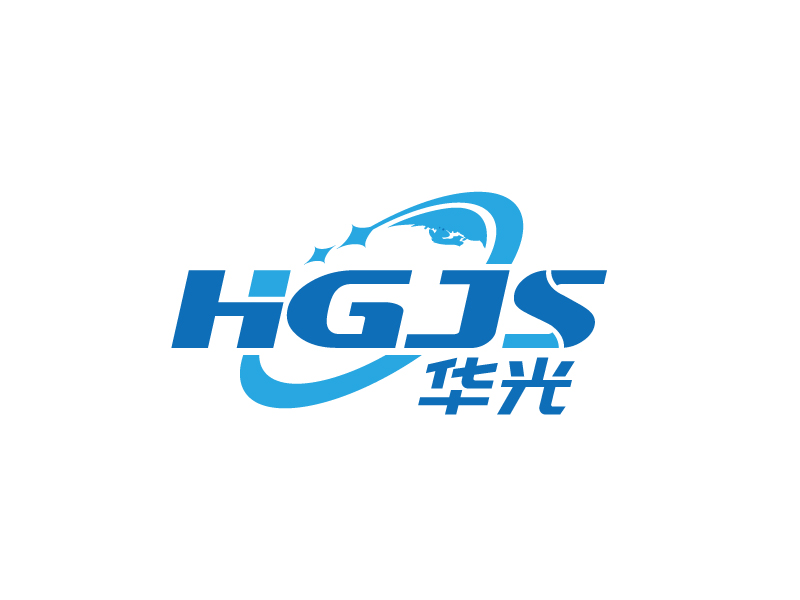 張俊的華光新材料技術(shù)有限公司（半圓）（HGJS）logo設(shè)計