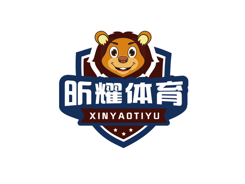 朱紅娟的昕耀體育，副標(biāo)題：SPARKLE SPORTSlogo設(shè)計(jì)