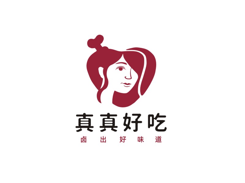 姜彥海的真真好吃-人物卡通LOGOlogo設(shè)計(jì)