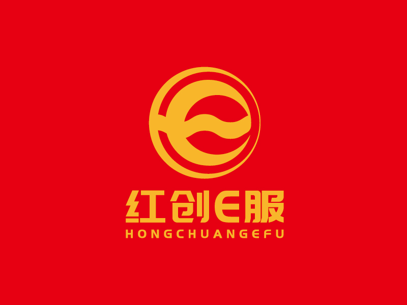 李寧的紅創(chuàng)E服logo設(shè)計