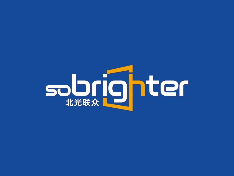 林思源的logo內(nèi)容：sobrighter      公司名稱：北京北光聯(lián)眾儀器科技有限公司logo設計