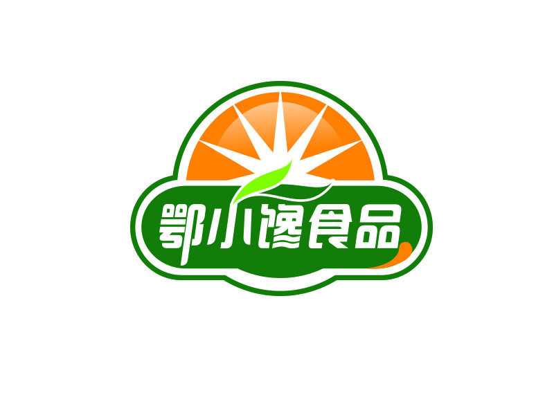 朱紅娟的鄂小饞食品有限公司logo設(shè)計