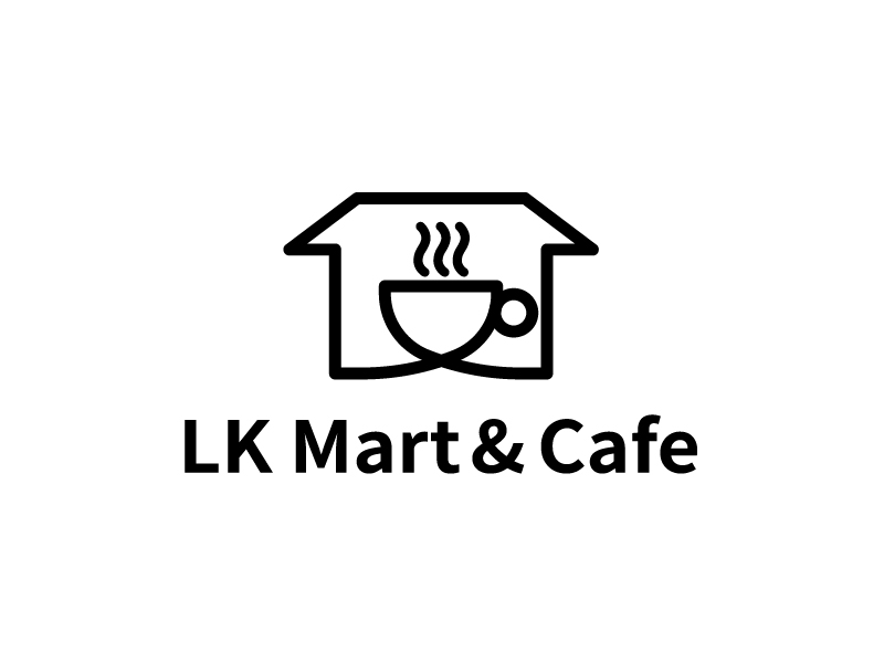 張俊的LK Mart & Cafe 咖啡廳定制LOGO設(shè)計(jì)logo設(shè)計(jì)