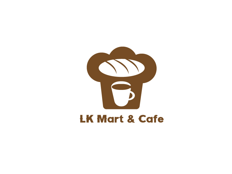 李寧的LK Mart & Cafe 咖啡廳定制LOGO設計logo設計