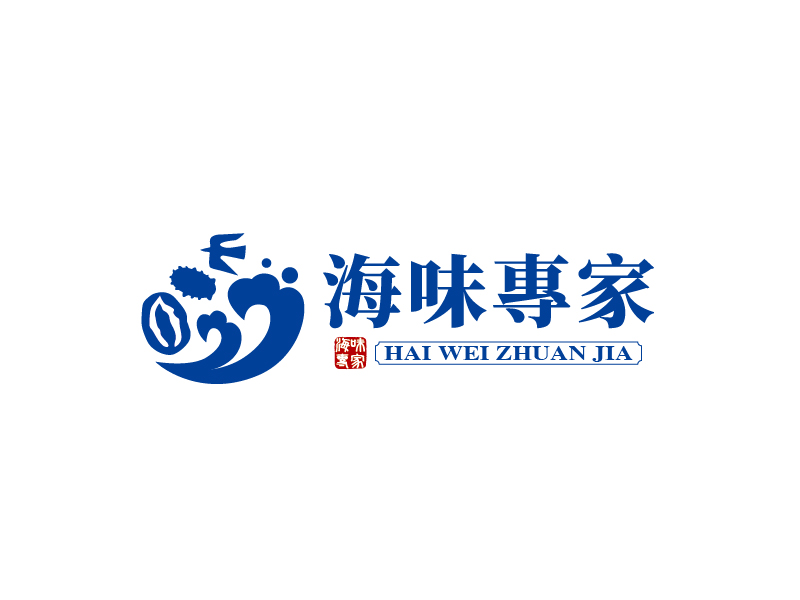 張俊的海味專(zhuān)家logo設(shè)計(jì)