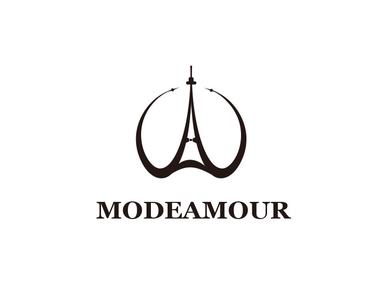 朱紅娟的MODEAMOURlogo設計