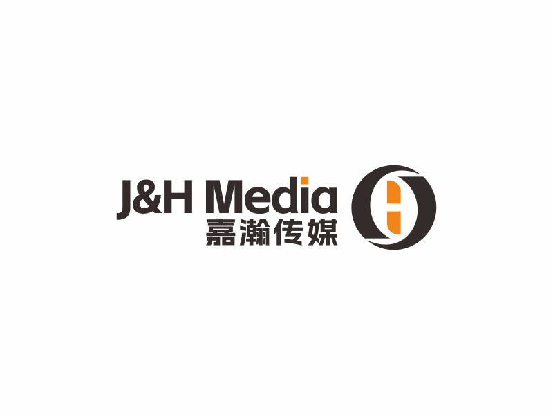 何嘉健的J&H Media 嘉瀚傳媒logo設(shè)計(jì)