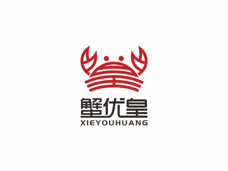 何嘉健的蟹優(yōu)皇logo設(shè)計(jì)